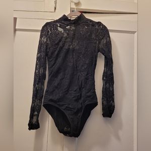 Lace overlay bodysuit